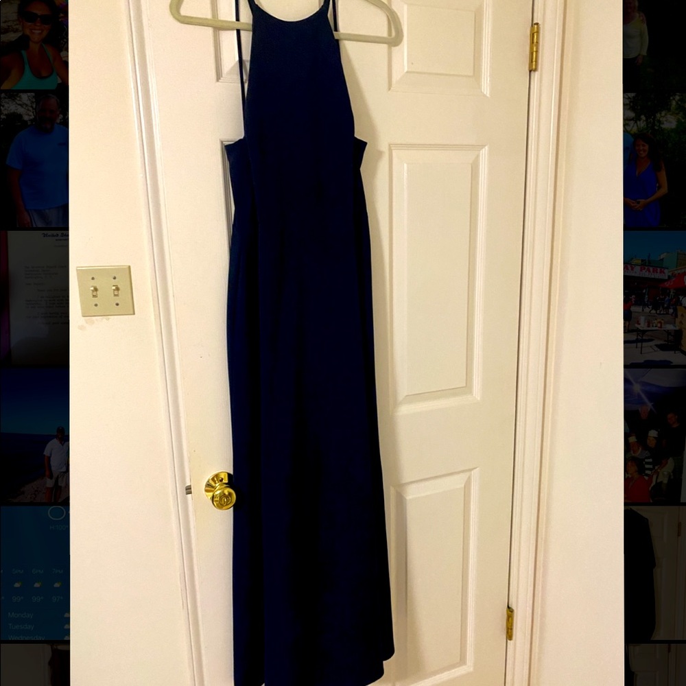 Navy Amsale Bridesmaids Dress